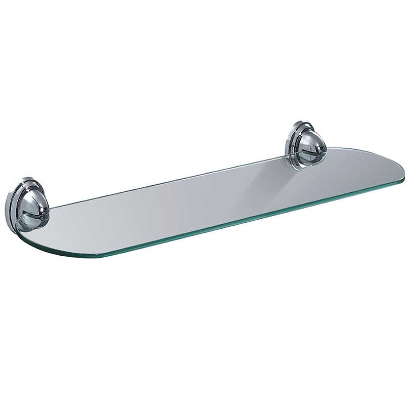 Chrome Finish Wall Mount Shelf for Bathroom In Public Washroom