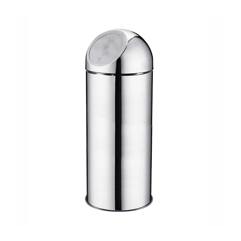 Stainless Steel Round Trash Bin with Ashtray