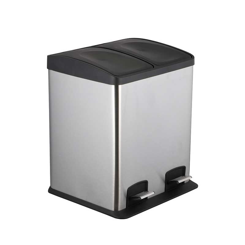 Recycling Pedal Bin-2 Compartments 30l