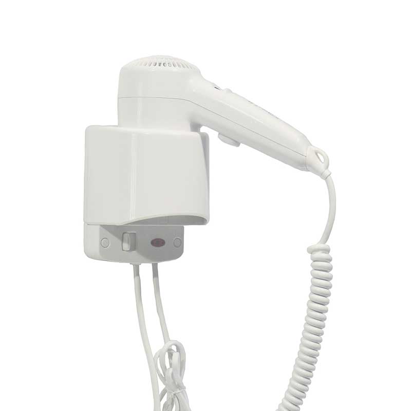 Wall Mounting Push-Button Hair Dryer