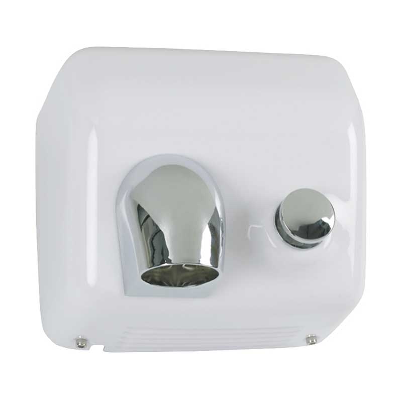 Push Button Hiflow White Hand Dryer