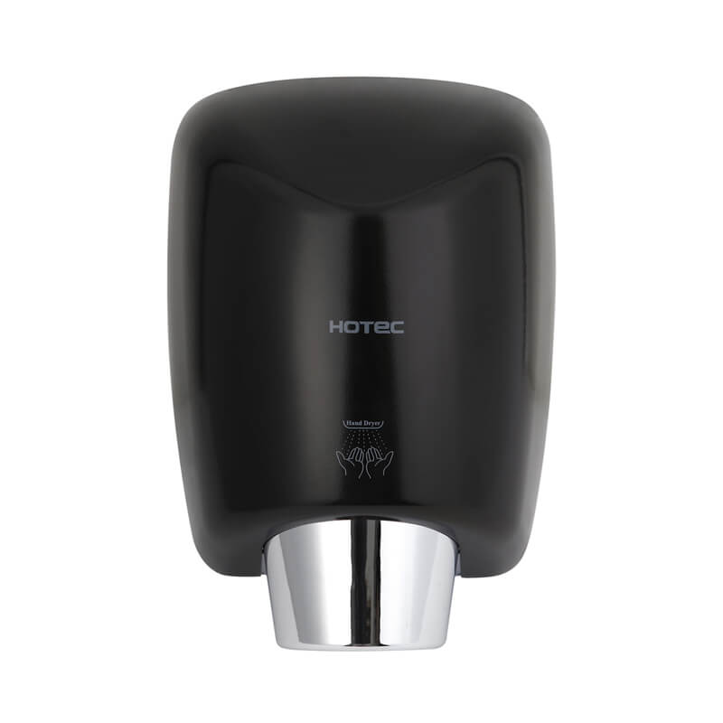 Eco High Speed Hand Dryer Matte Black In Public Washroom & Bathroom For