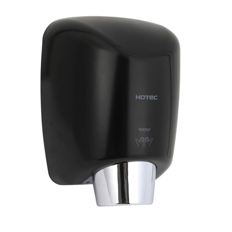 Eco High Speed Hand Dryer Matte Black In Public Washroom & Bathroom For