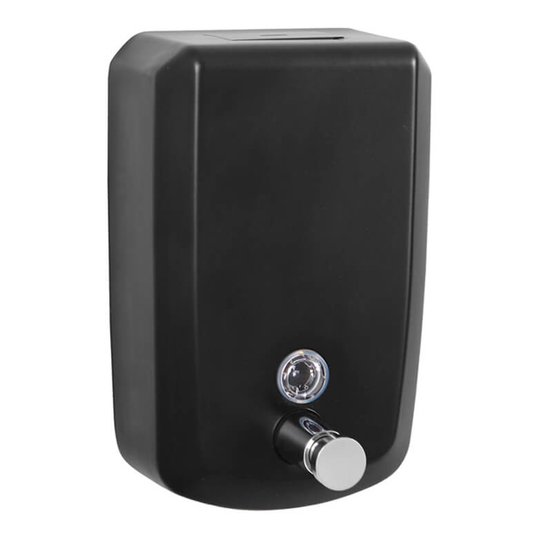 Black Wall Mounted Push-Button Liquid Soap Dispenser 1L