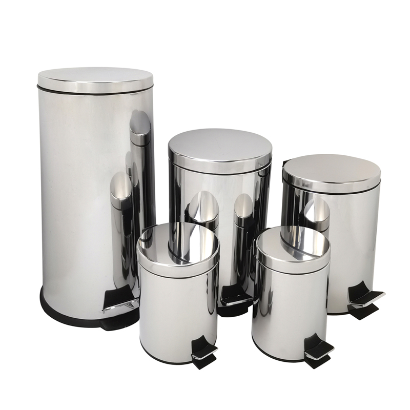 PedalOperated Stainless Steel Circular Bin In Public Washroom & Bathroom For Sale