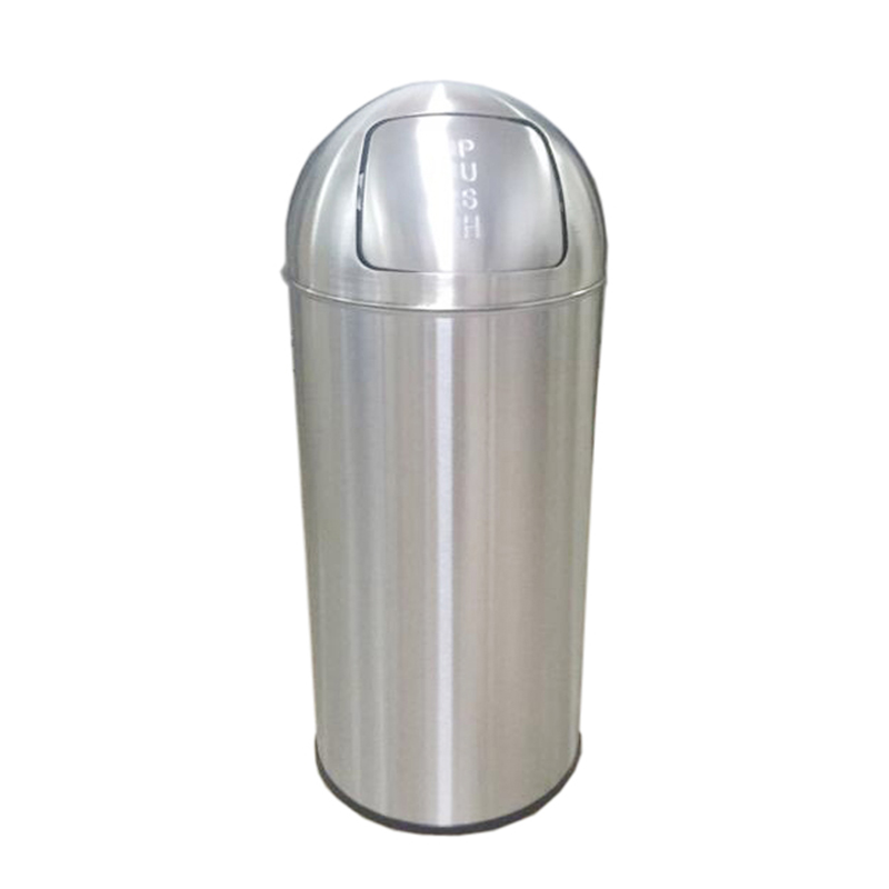 Stainless Steel Push Waste Round Container