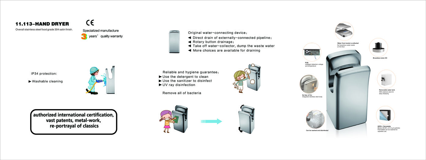 New Dual Jet Hand Dryer