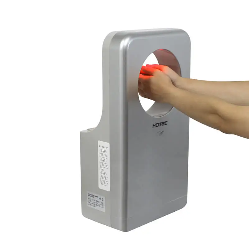 dual jet high speed round shaped hand dryer made by hotec