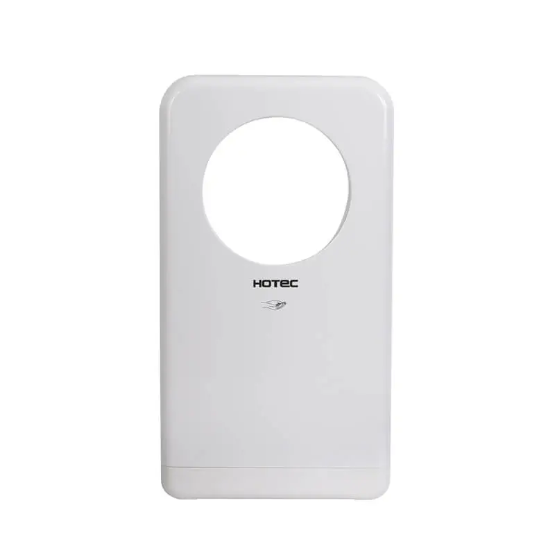 white dual jet high speed round shaped hand dryer hotec by hotec
