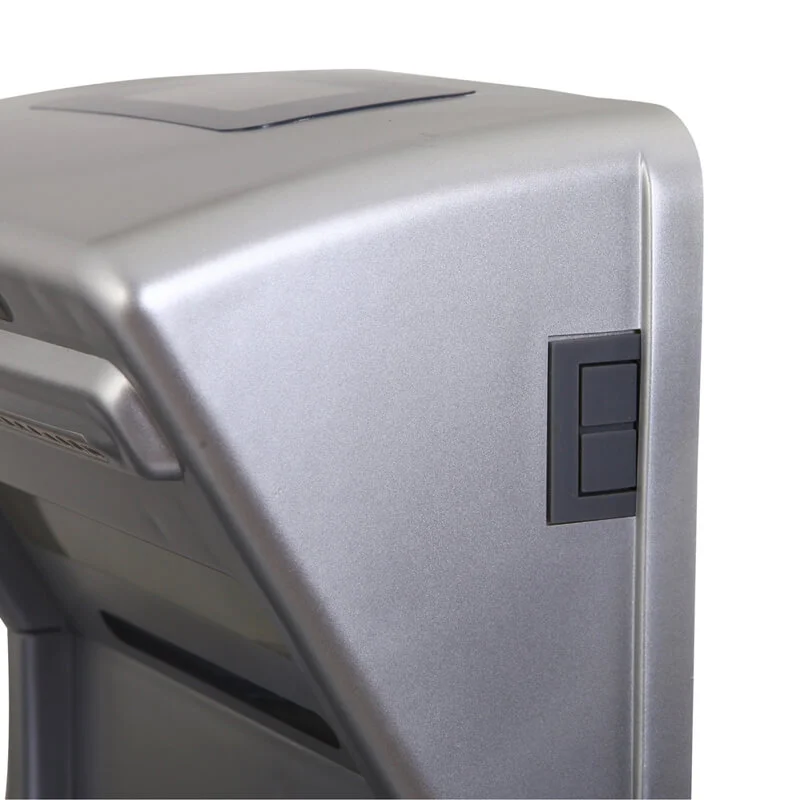 high efficiency silver grey jet air hand dryer from hotec