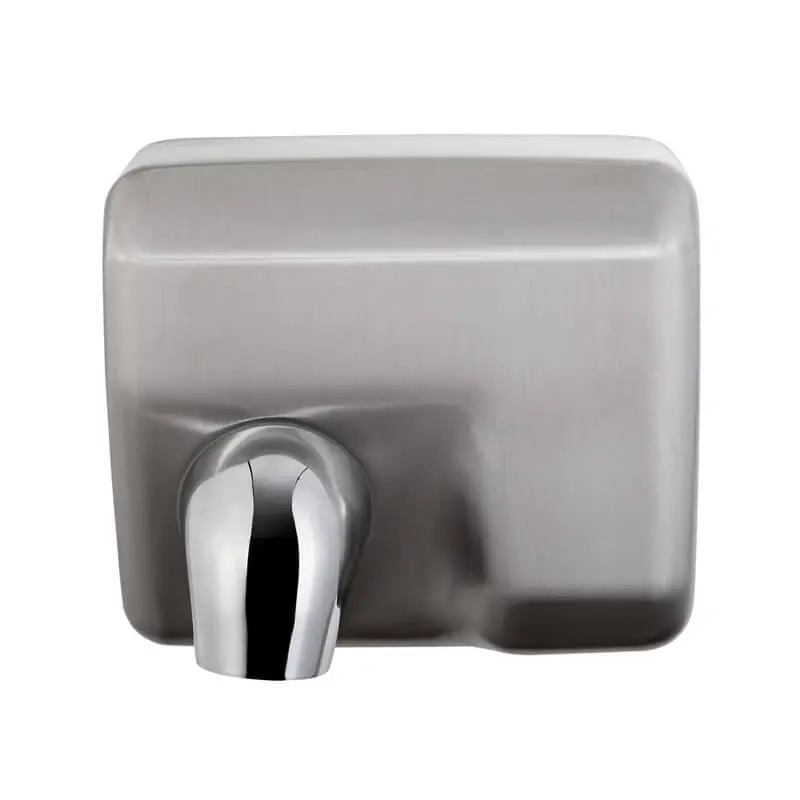 hiflow plus sensor stainless steel brushed hand dryer hotec