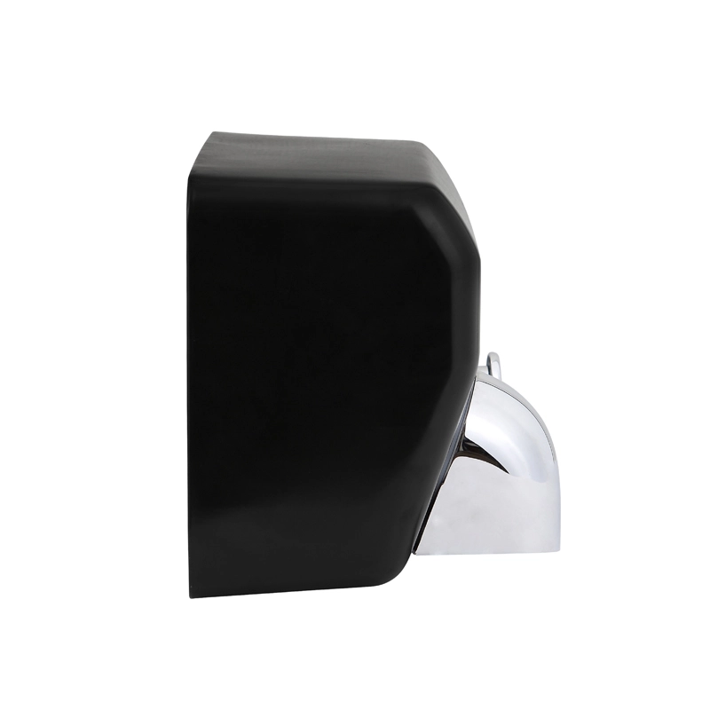 hiflow plus push button black hand dryer manufactured from hotec