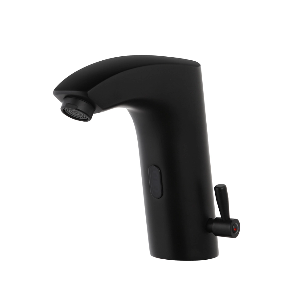 Basin Mounted Sensor Operated Matte Black Faucet