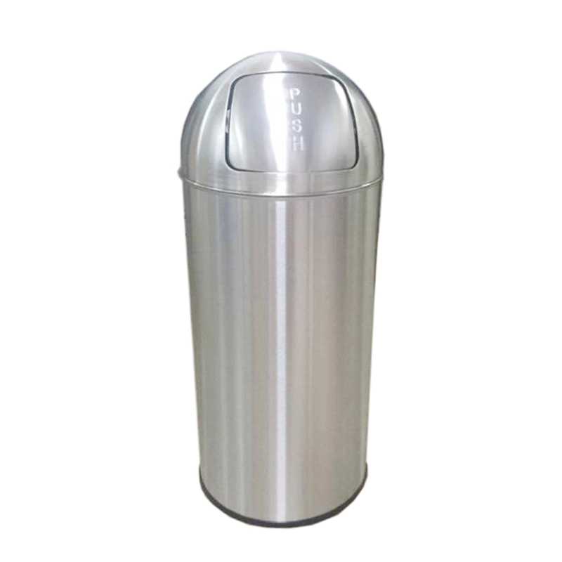 Stainless Steel Push Waste Round Container