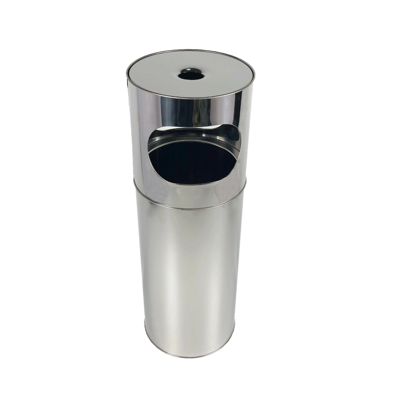 Stainless Steel Round Ashtray Waste Bin