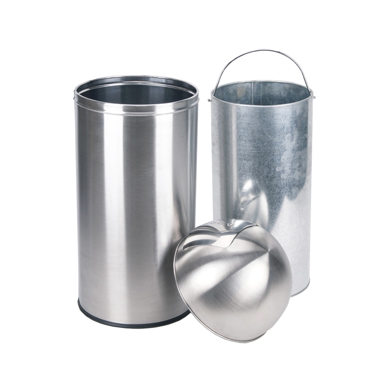 trash can indoor outdoor stainless steel garbage can by hotec