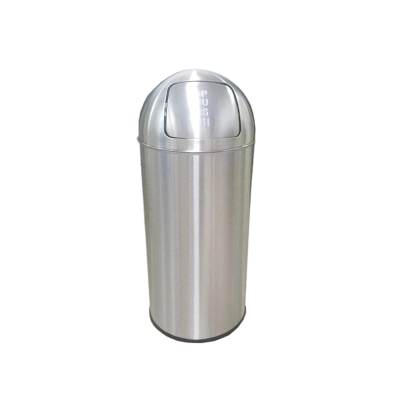 Trash Can Indoor Outdoor Stainless Steel Garbage Can