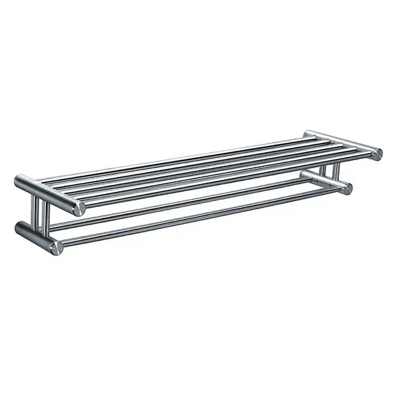 Towel Shelf with Double Rail