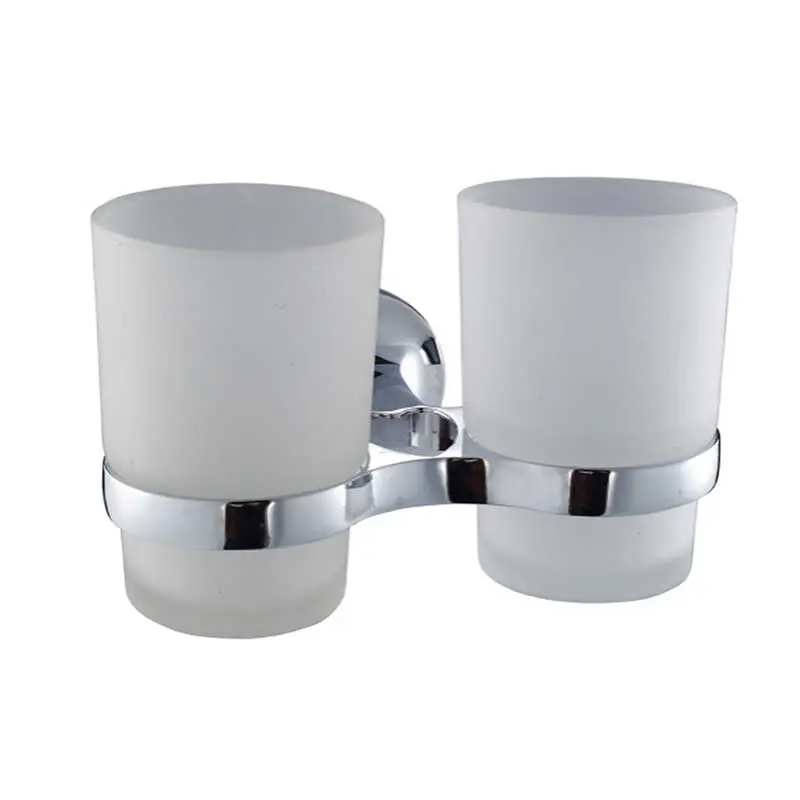 Bathroom Toilet Double Tumbler Holder