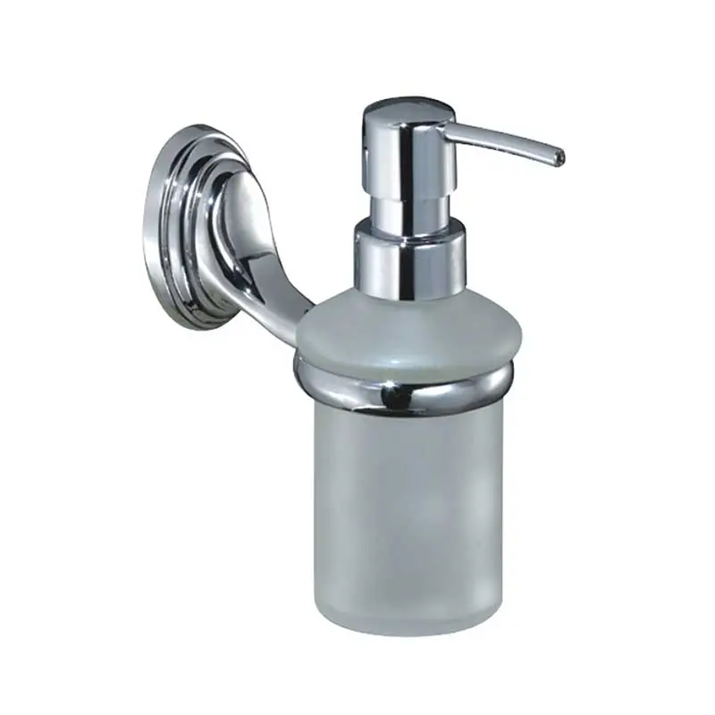 Chrome Finish Wall Mount Soap Dispenser for Bathroom