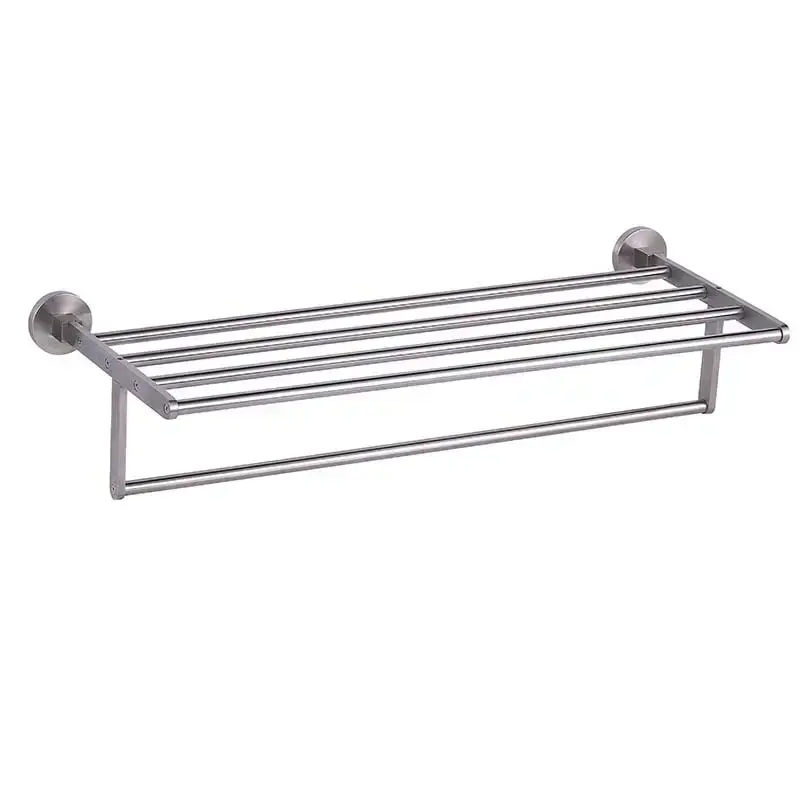 Wall Mounted Towel Shelf with Rail