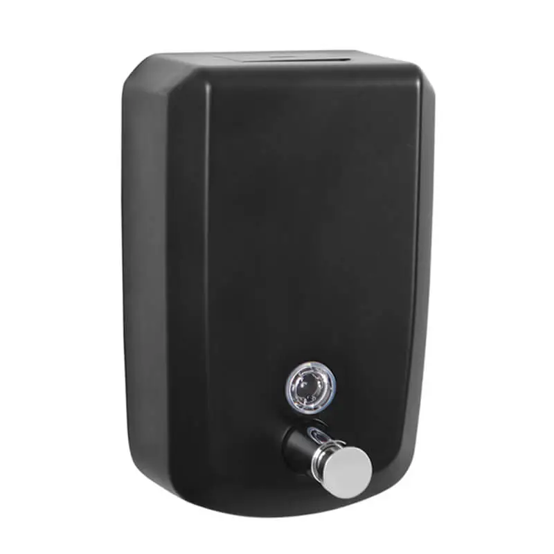 Black Wall Mounted Push-Button Liquid Soap Dispenser 0.5L