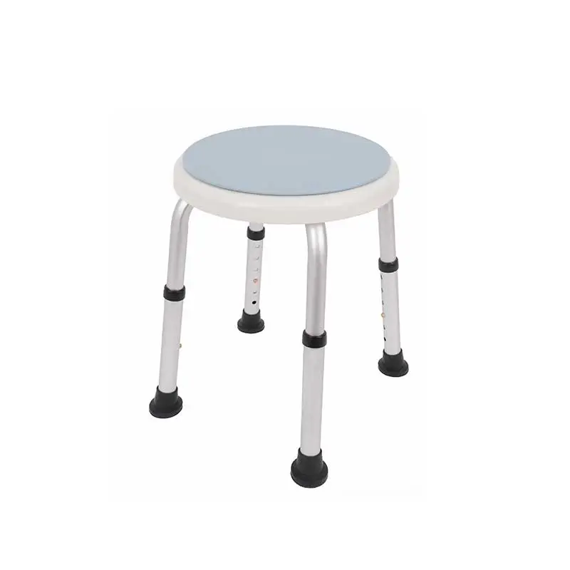 Round Shower Stool with Swivel Seat