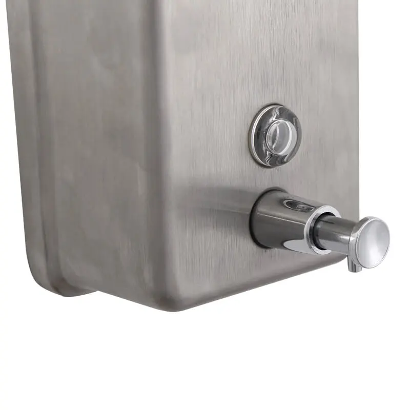 vertical square liquid soap dispenser 1l from hotec