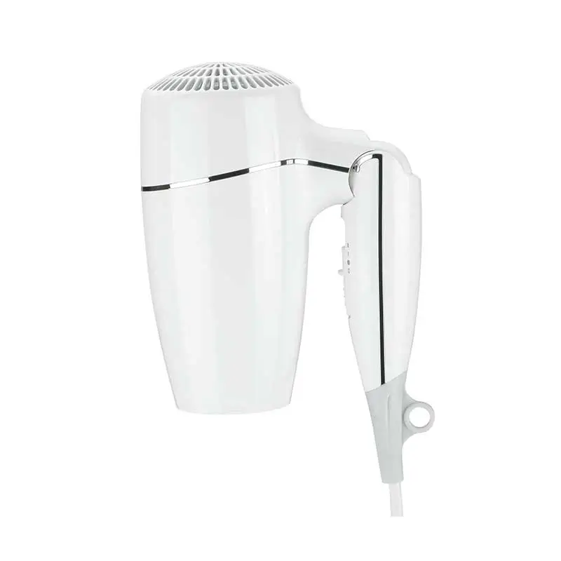 mini foldable white abs hair dryer hotec
