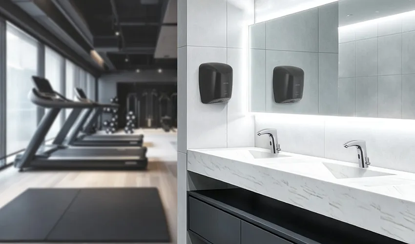 Hotec Washroom Equipment Used In GYM