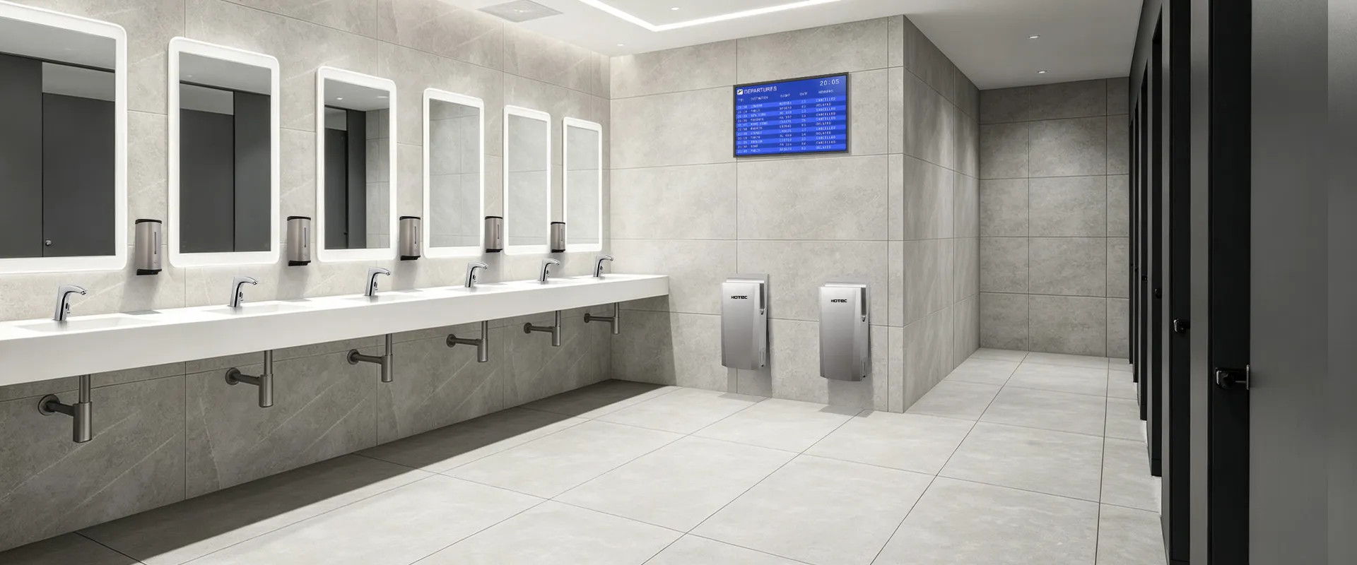 Hotec Washroom Equipment Used In Airport