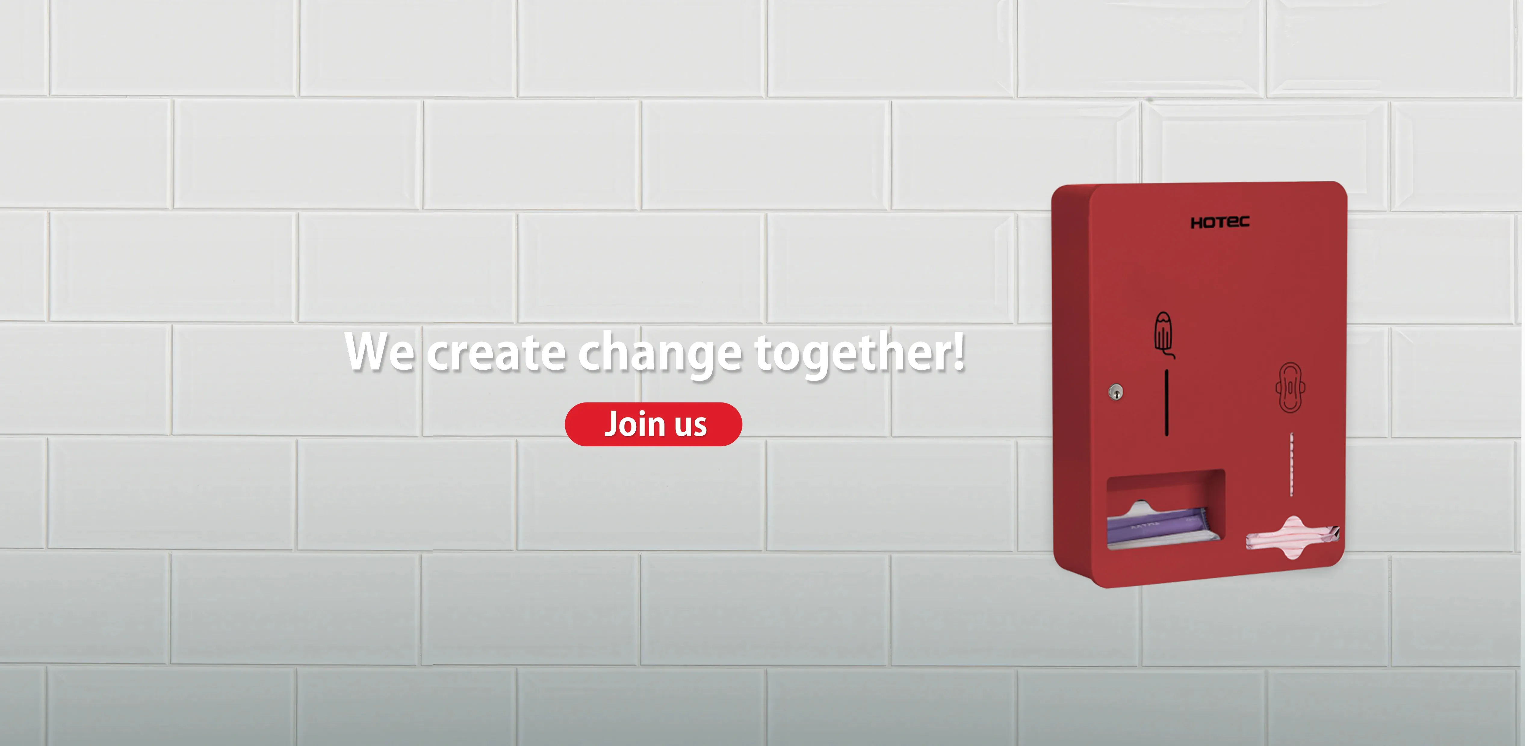 Three Channels Tampons & Pads Dispensers