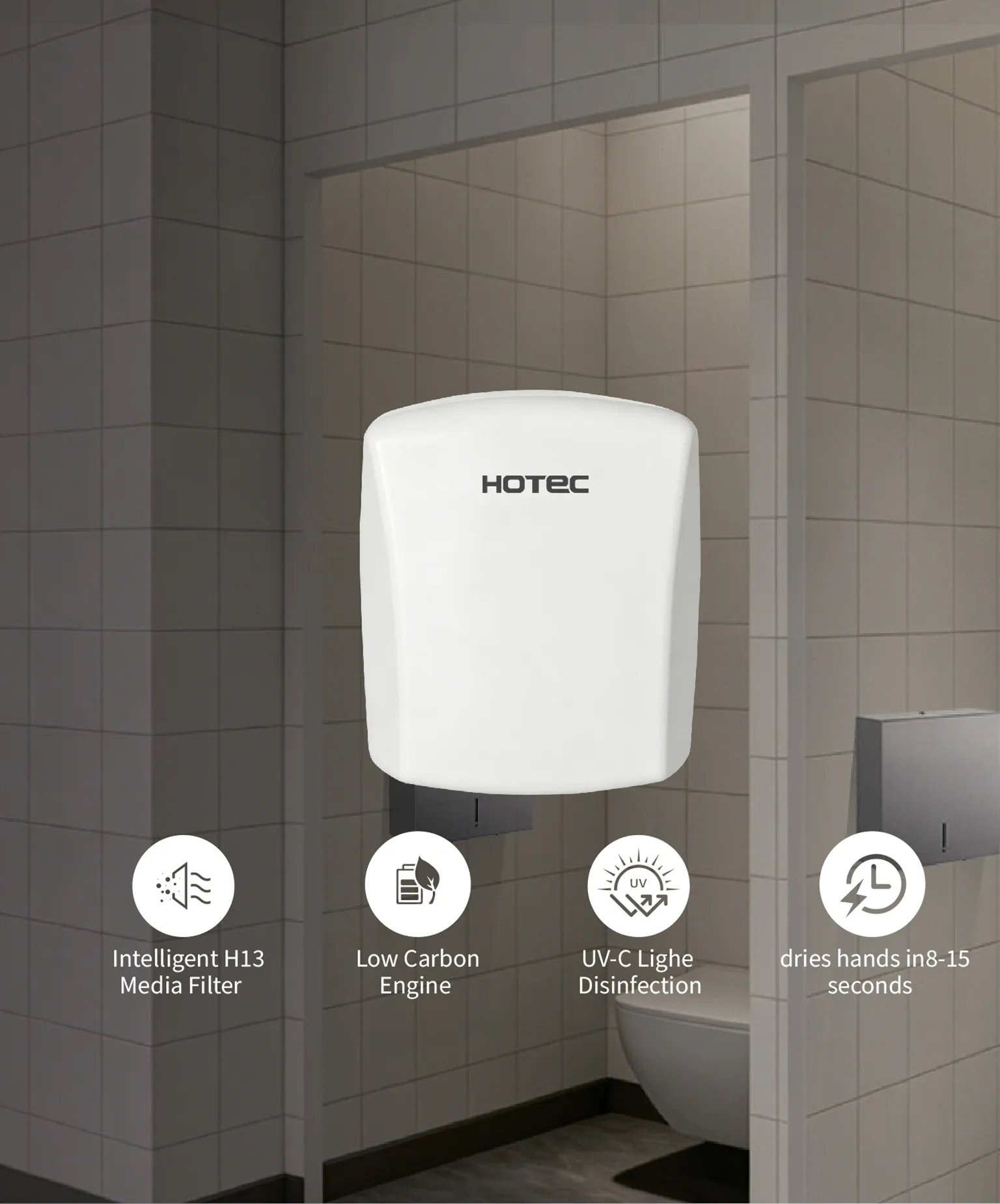 Innovation UV-C Sanitary Hand Dryer